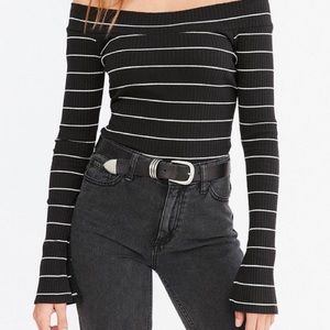 urban outfitters off the shoulder top!
